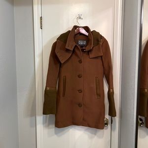 Womenswear Mackage Coffee Brown Peacoat Size Extra Small